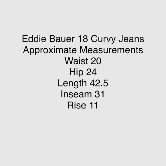 Eddie Bauer Curvy Stretch Trouser Jeans Women's Size 18 NWT - Picture 8 of 11